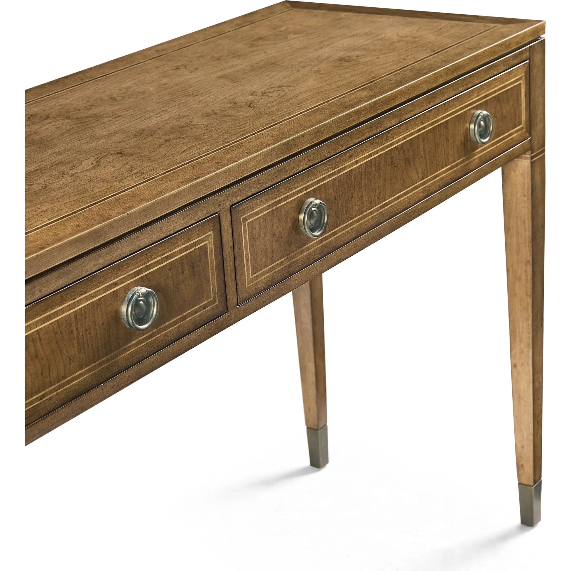 Sundial Console Table by Jonathan Charles in sun bleach cherry. Made from cherry veneer in a traditional style.