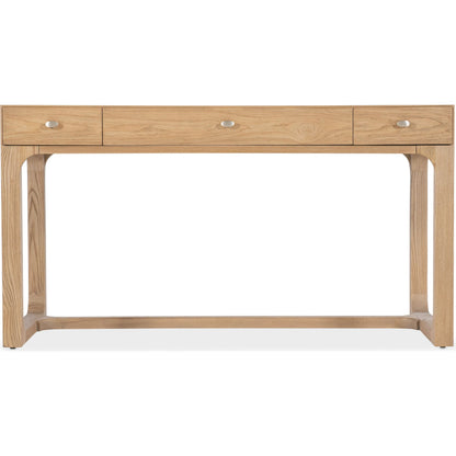 Documents Writing Desk by Hooker Furniture in brown and light natural pecan finish. Made from pecan veneers in a transitional style.