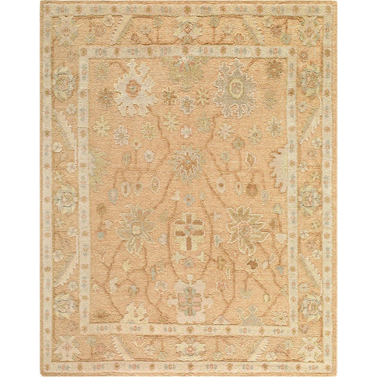 Oklahoma OKH-2301 Rug by Surya in beige, cream, sage, dusty rose, sky blue. Made from wool in a unique style.