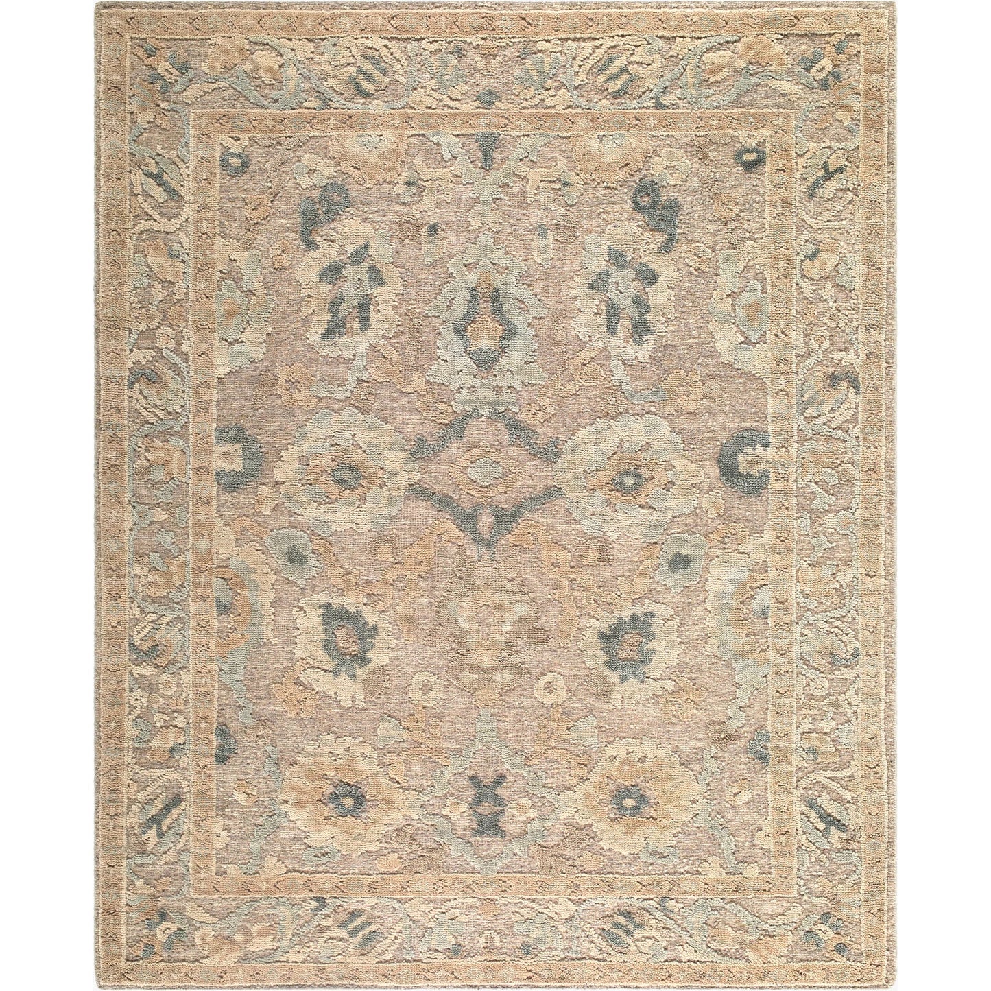 001 SI-2460917,SI-2460918,SI-2460919,SI-2460920,SI-2460921 | Primary Silo | Oklahoma OKH-2302 Rug by Surya in taupe, sage, sandstone, slate blue, cream. Made from wool in a unique style.