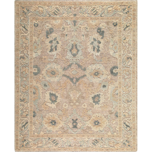 Oklahoma OKH-2302 Rug by Surya in taupe, sage, sandstone, slate blue, cream. Made from wool in a unique style.