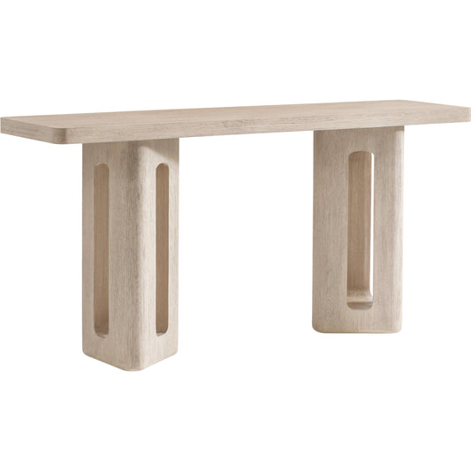 Lucerne Console Table by Bernhardt in natural. Made from wood, resin in a unique style.