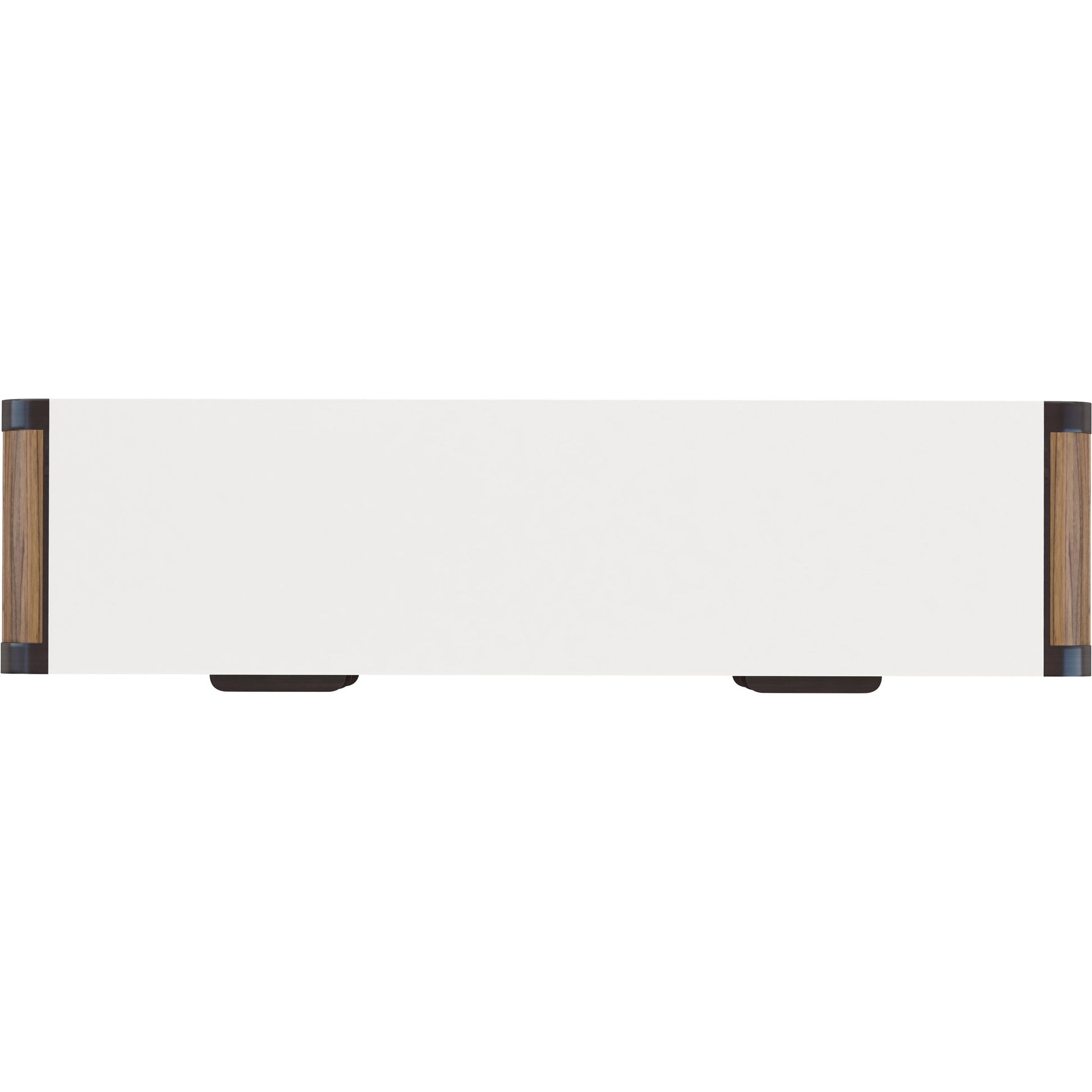 Portico Metal Leg Dresser by A.R.T. Furniture in sienna, white plaster. Made from parawood solids, mindi veneers, steel in a modern style.