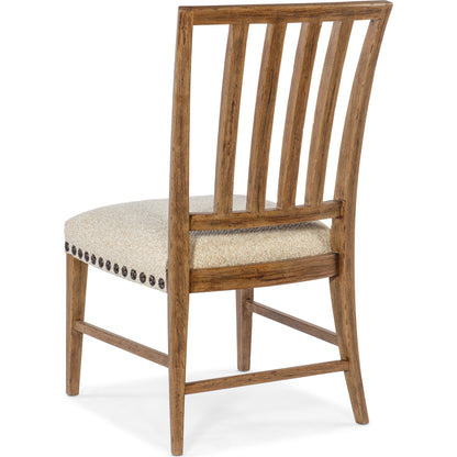 Big Sky Side Chair (Set of 2) by Hooker Furniture in beige. Made from wood, fabric, nailheads in a transitional style.