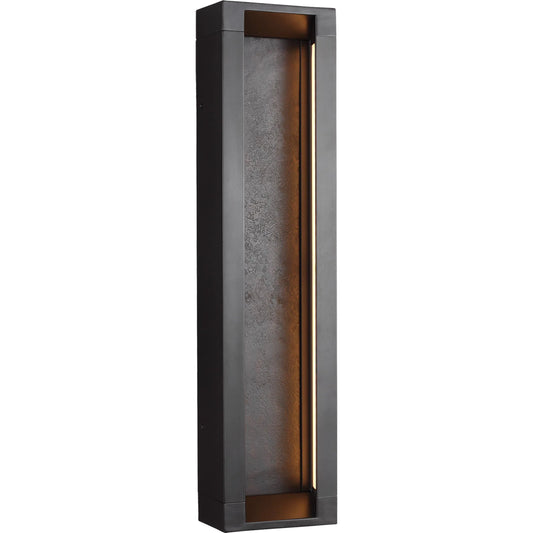 Mattix Outdoor Wall by Generation Lighting in oil rubbed bronze. Made from cast aluminum in a modern style.