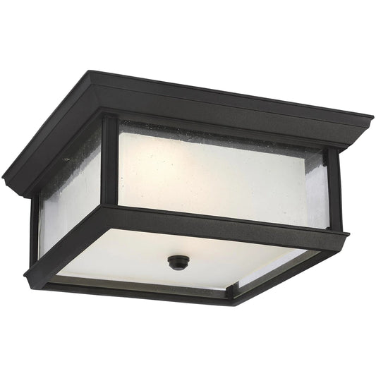 McHenry LED Flush Mount by Visual Comfort & Co. in textured black. Made from stonestrong in a unique style.