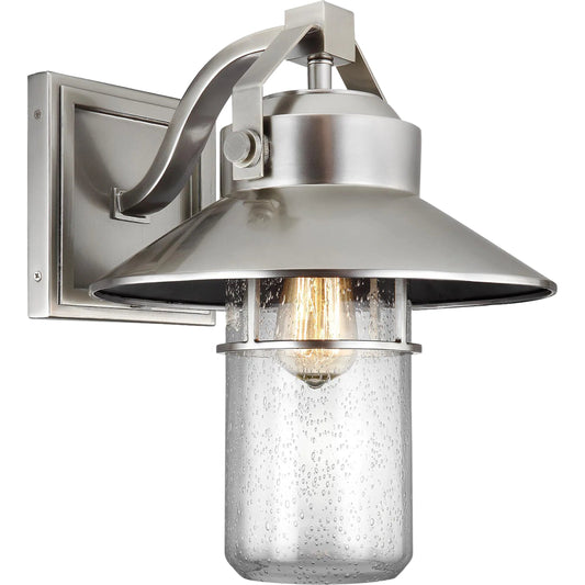 Boynton Outdoor Post Lantern by Generation Lighting in painted brushed steel. Made from stonestrong in a modern style.