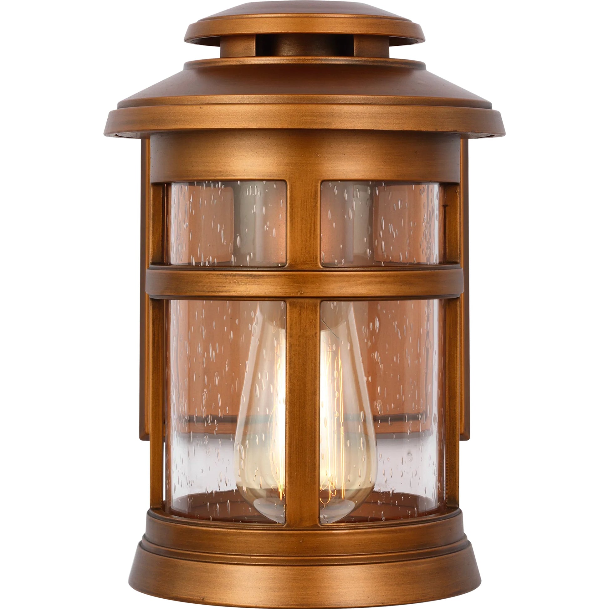 Newport Lantern by Visual Comfort & Co. in natural copper. Made from stonestrong in a cottage & farmhouse style.