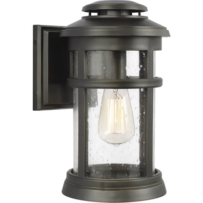 Newport Wall Lantern by Generation Lighting. Made from stonestrong in a traditional style.