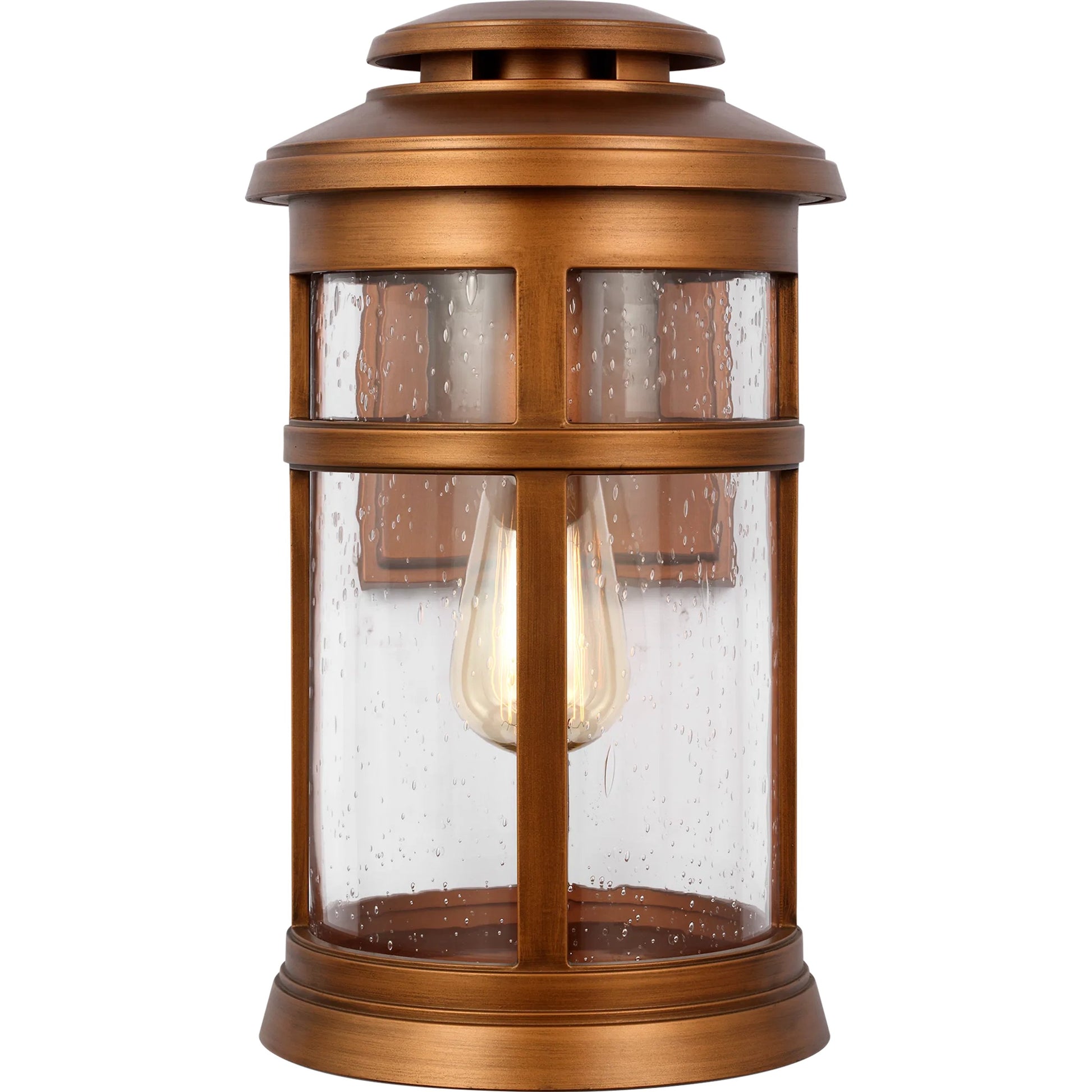 Newport Lantern by Visual Comfort & Co. in natural copper. Made from stonestrong in a cottage & farmhouse style.