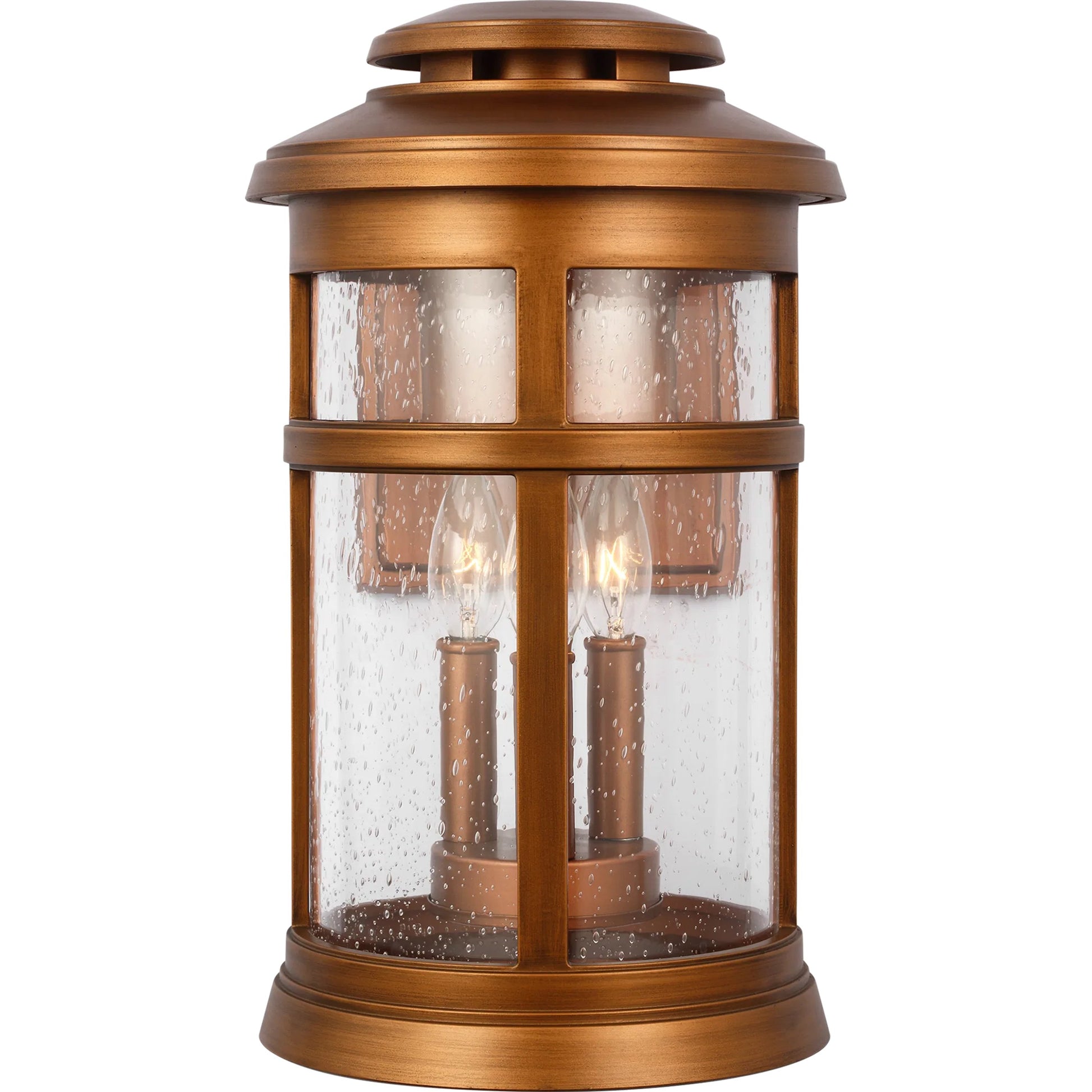 Newport Lantern by Visual Comfort & Co. in natural copper. Made from stonestrong in a cottage & farmhouse style.
