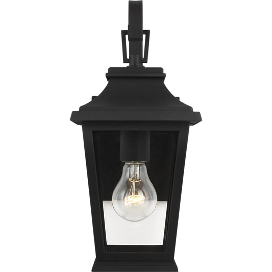 Warren Outdoor Wall Lantern by Generation Lighting in textured black. Made from stonestrong in a traditional style.
