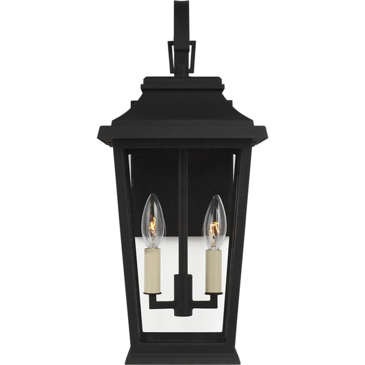 Warren Small Lantern by Visual Comfort & Co. in textured black. Made from stonestrong in a unique style.