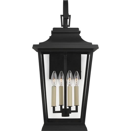Warren Outdoor Wall Lantern by Generation Lighting in textured black. Made from stonestrong in a traditional style.