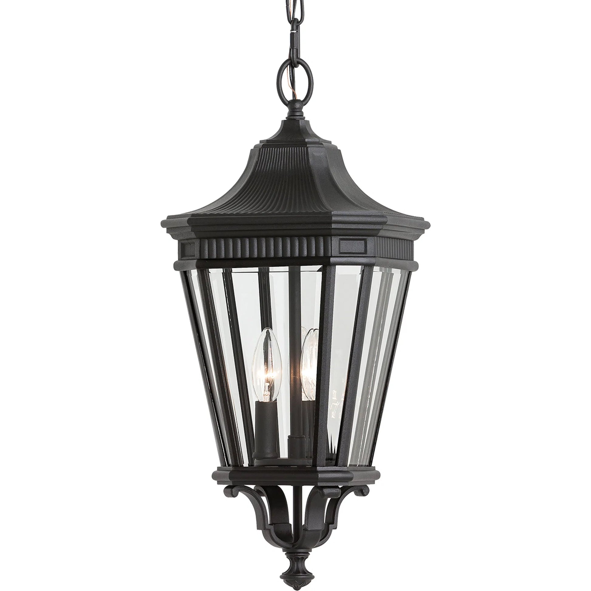 Cotswold Lane Hanging Lantern by Generation Lighting. Made from aluminum in a traditional style.
