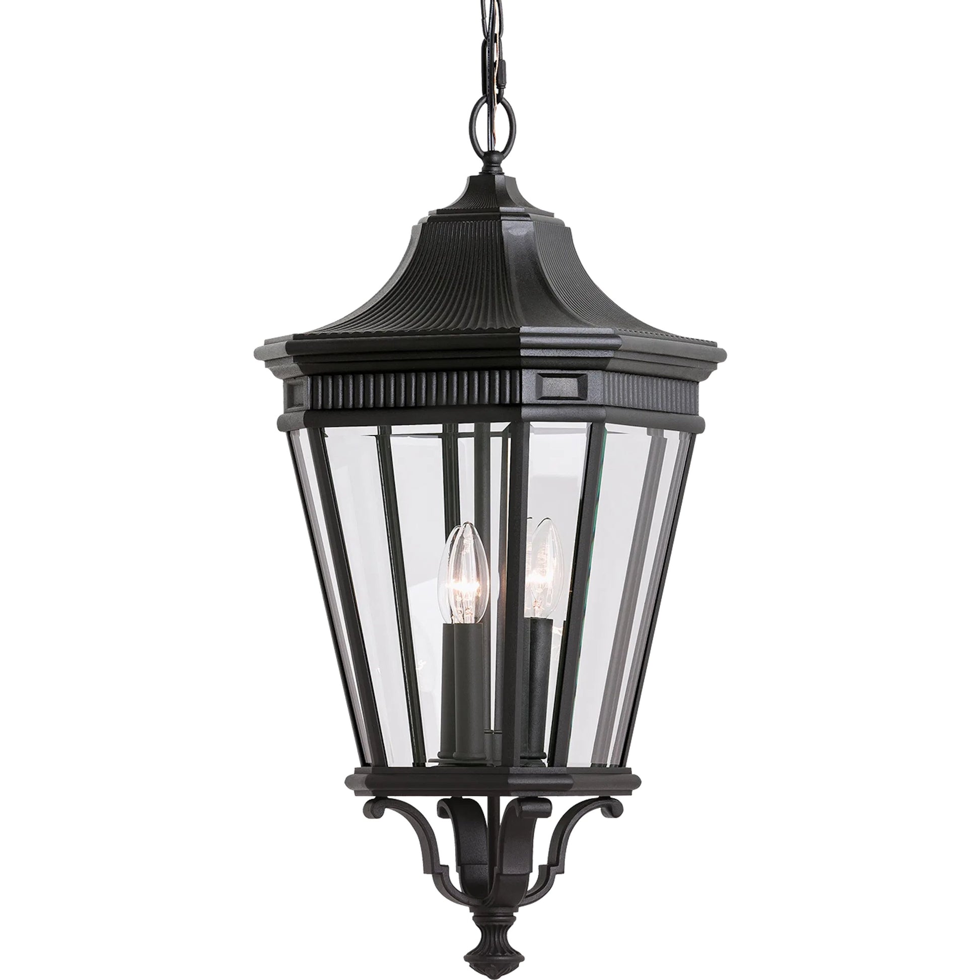 Cotswold Lane Hanging Lantern by Generation Lighting. Made from aluminum in a traditional style.