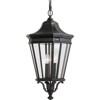 Cotswold Lane Hanging Lantern by Generation Lighting. Made from aluminum in a traditional style.