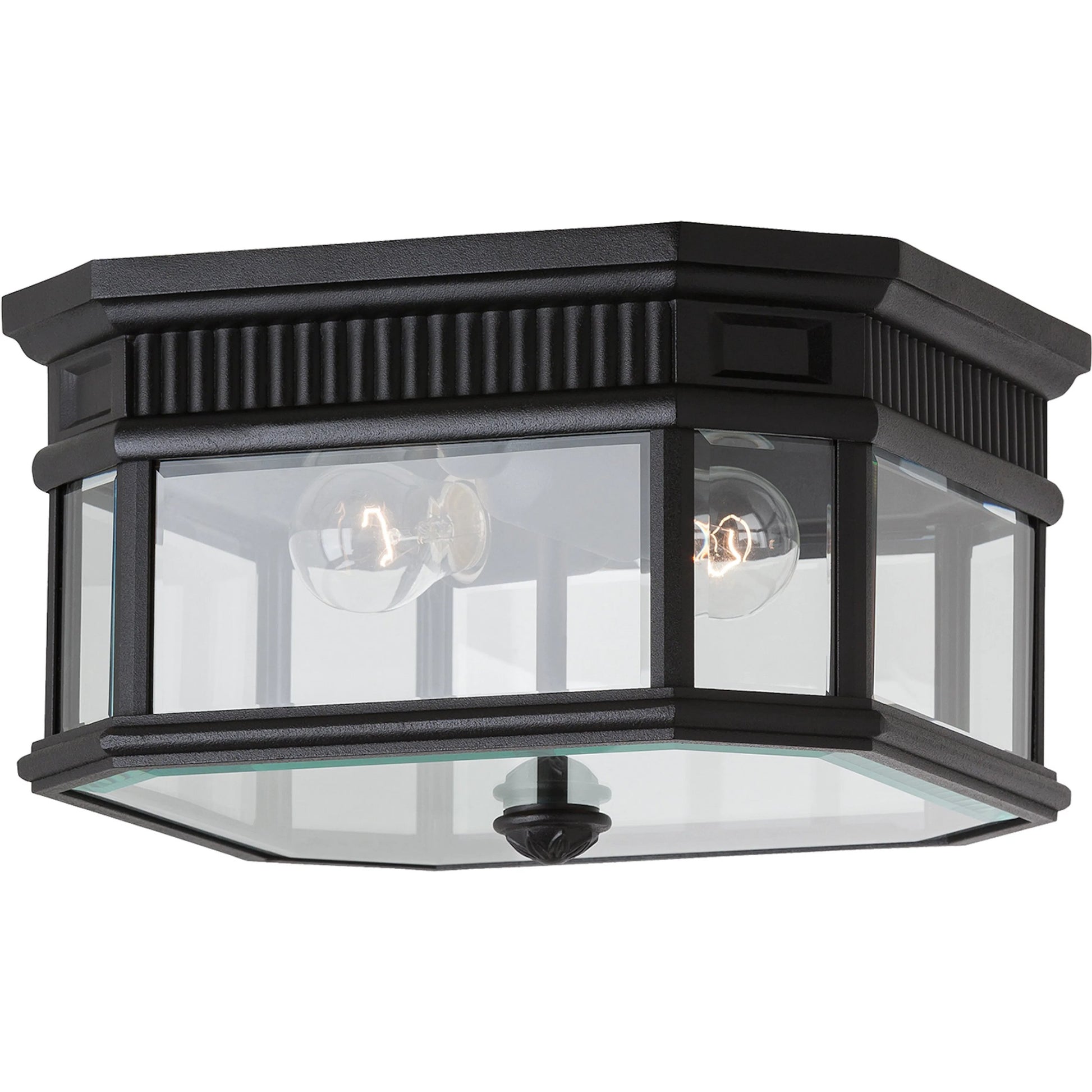 Cotswold Lane Ceiling Fixture by Generation Lighting. Made from aluminum in a traditional style.