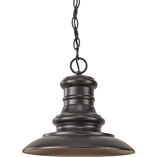Redding Station Outdoor Lantern by Generation Lighting. Made from aluminum in a rustic style.