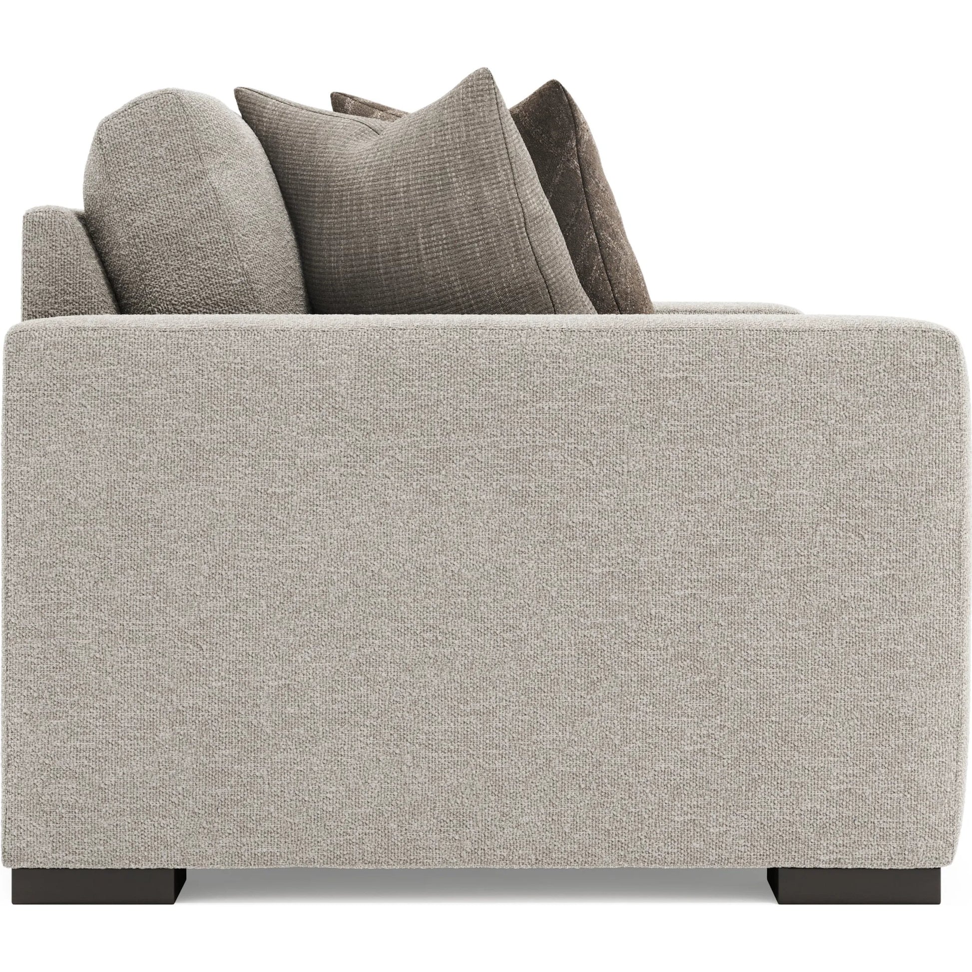 Drew 92" Fabric Sofa by Bernhardt in gray. Made from fabric in a unique style.