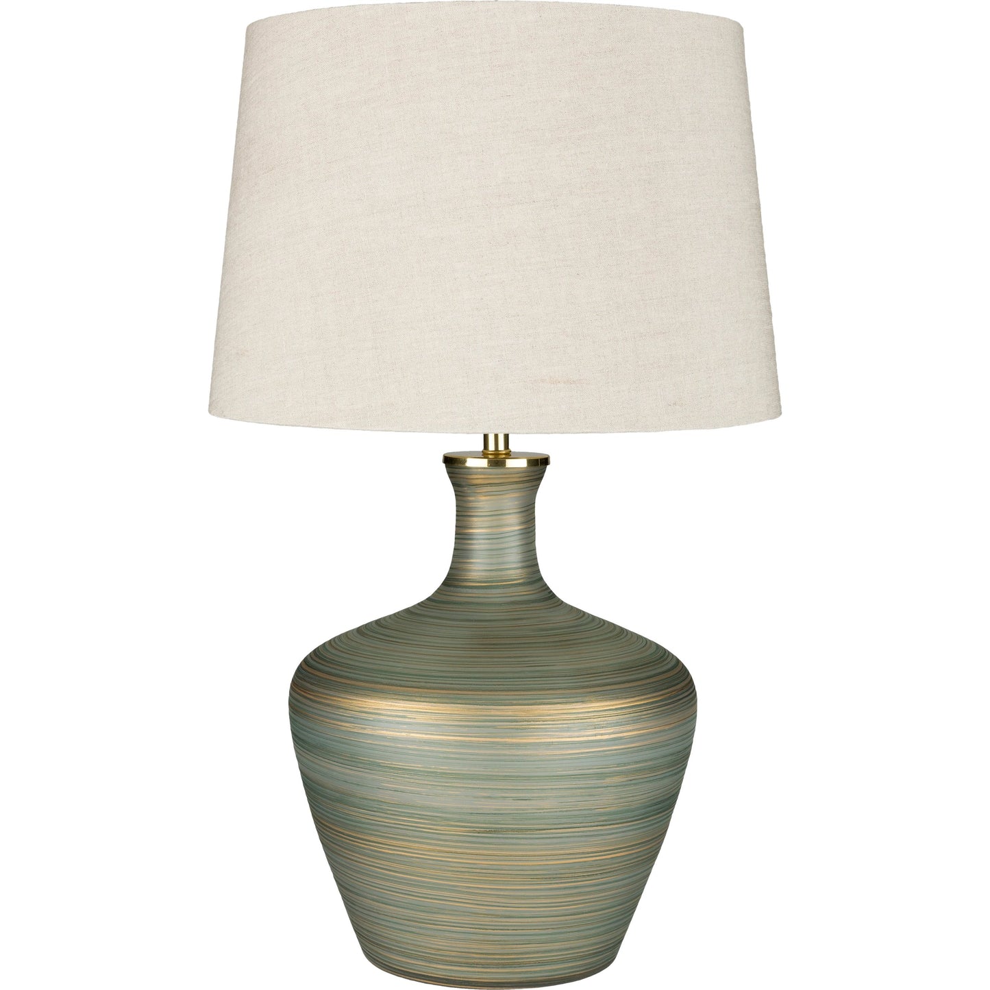 000 S-346987 | Primary Silo | Ollie - 21864 by Surya in metallic brass, emerald, sage and aqua, ivory, emerald. Made from cotton, linen, glass, metal in a modern style.
