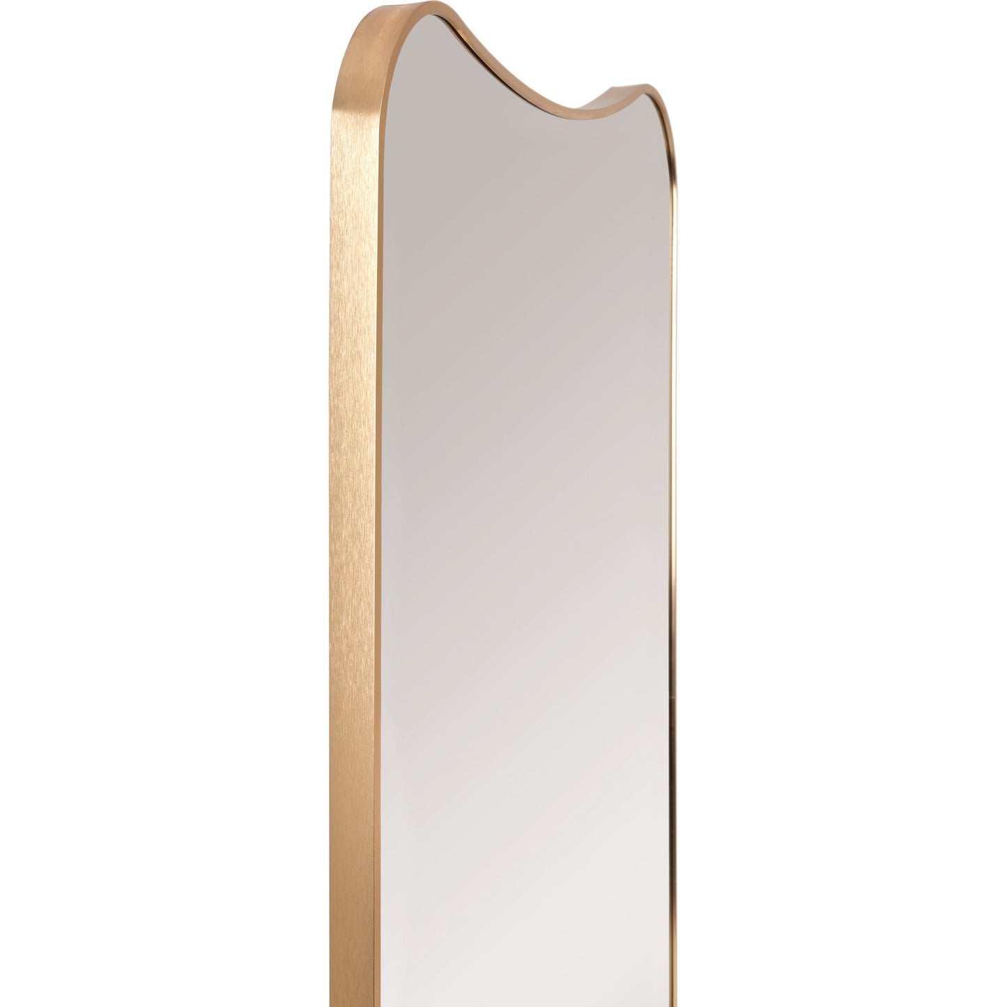 002 SI-2054164 | Closeup | Bellona Mirror - 525187 by Livabliss in brushed gold. Made from frame: aluminum in a modern style.