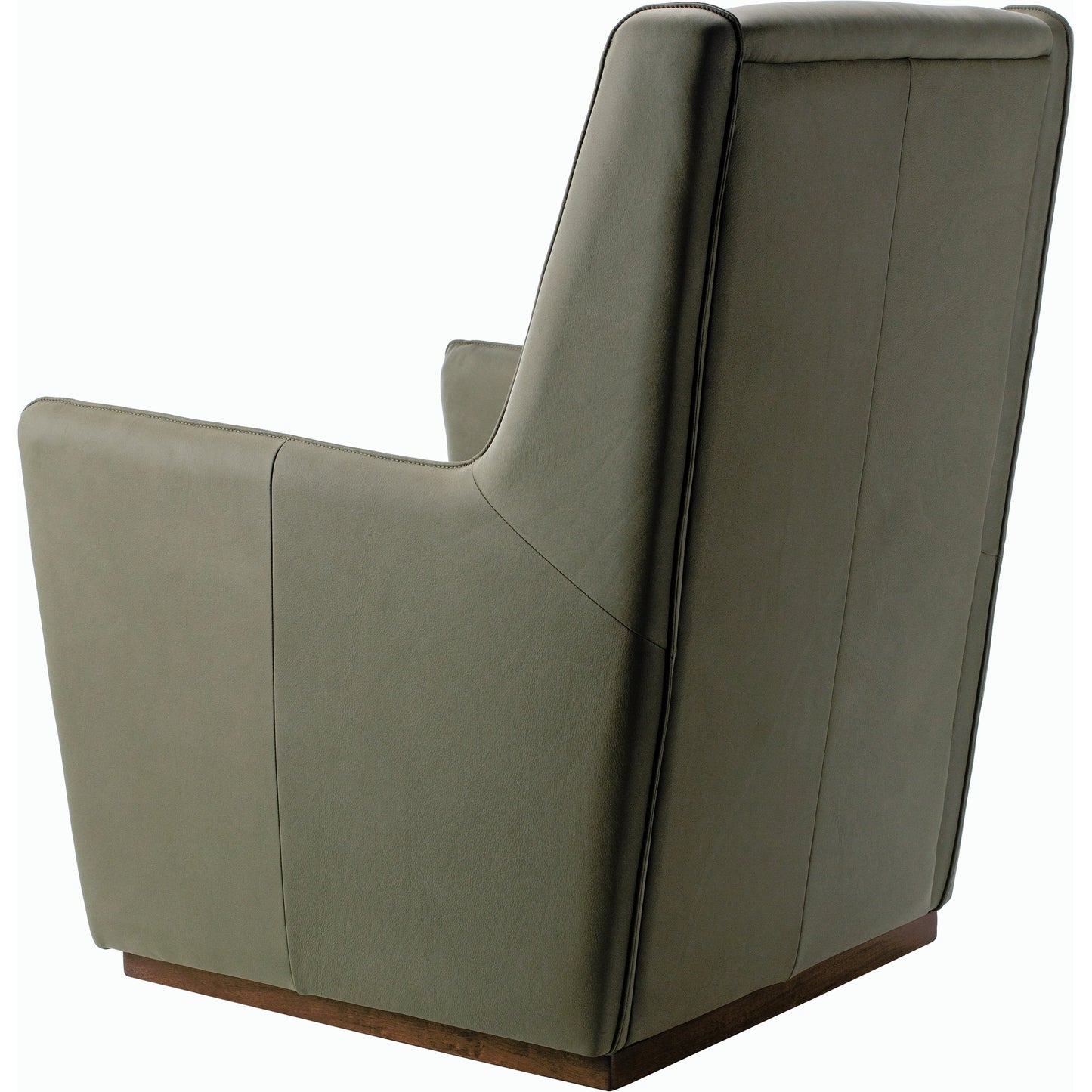 003 SI-2132474 | Additional Silo | Olivier - 525743 by Surya in olive, dark brown and lacquered. Made from upholstery: leather, base: rubber wood, fill: 70% polyurethane foam, 30% mixed feather in a modern style.