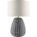Olira Accent Table Lamp by Surya. Made from rattan, linen, polyester, iron in a rustic style.