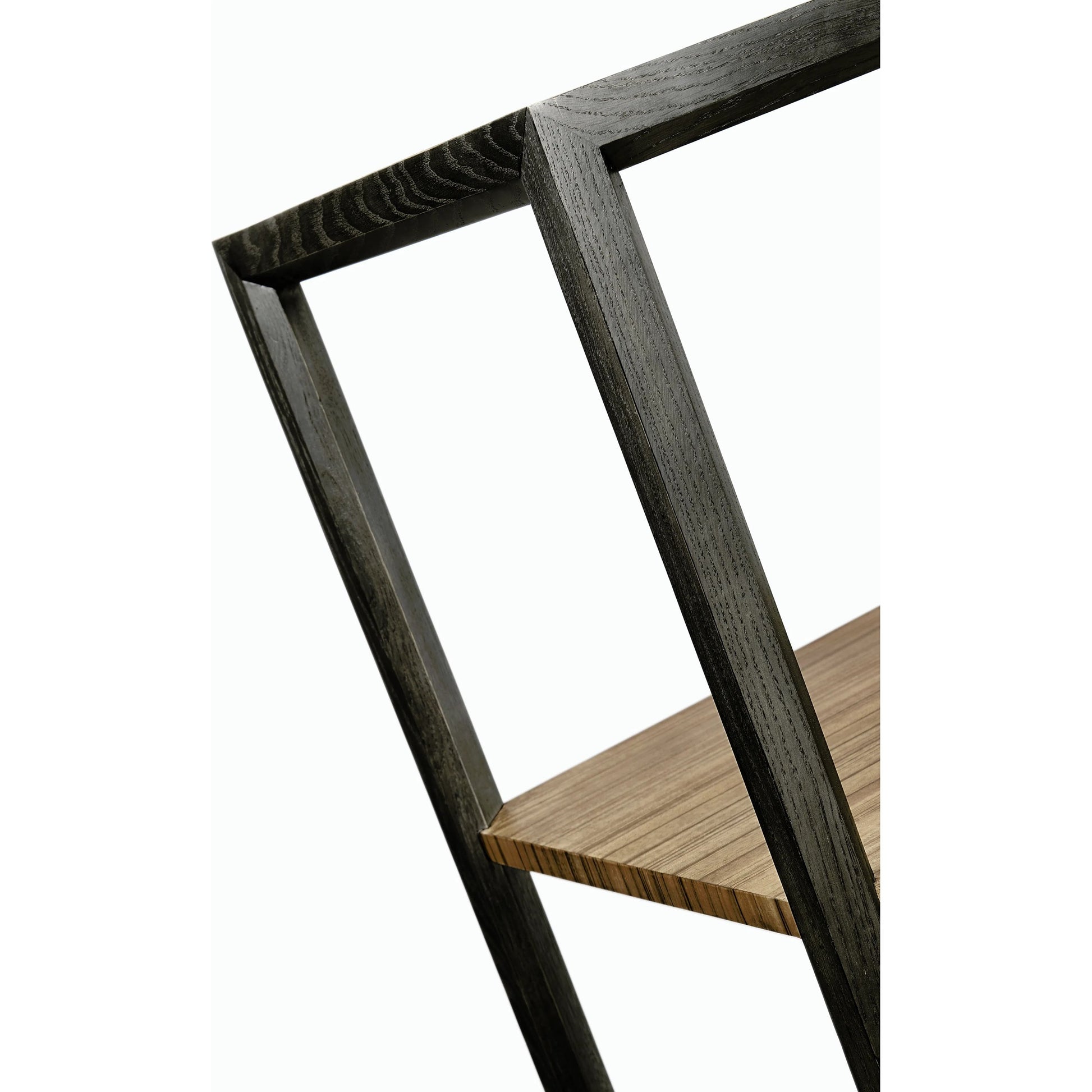 Hamilton Golden Amber Five-Tier Etagere by Jonathan Charles in brown and golden amber. Made from paldao veneer in a transitional style.