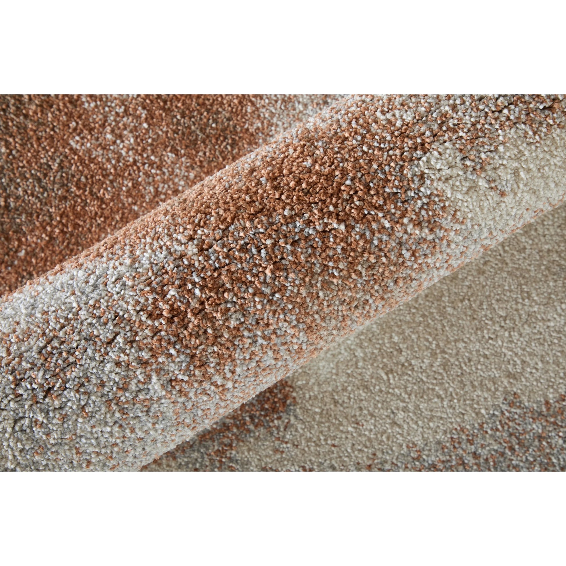 Gilmore GIL39UOF Rug by Feizy in ivory, orange, gray. Made from polypropylene in a unique style.