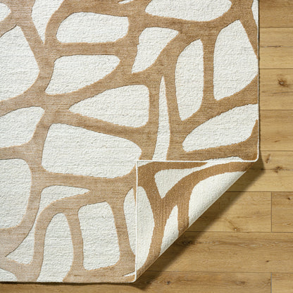 Ombre OMB-2301 Rug by Surya in beige, cream, sandstone, ivory. Made from face: 70% wool, 30% viscose in a unique style.
