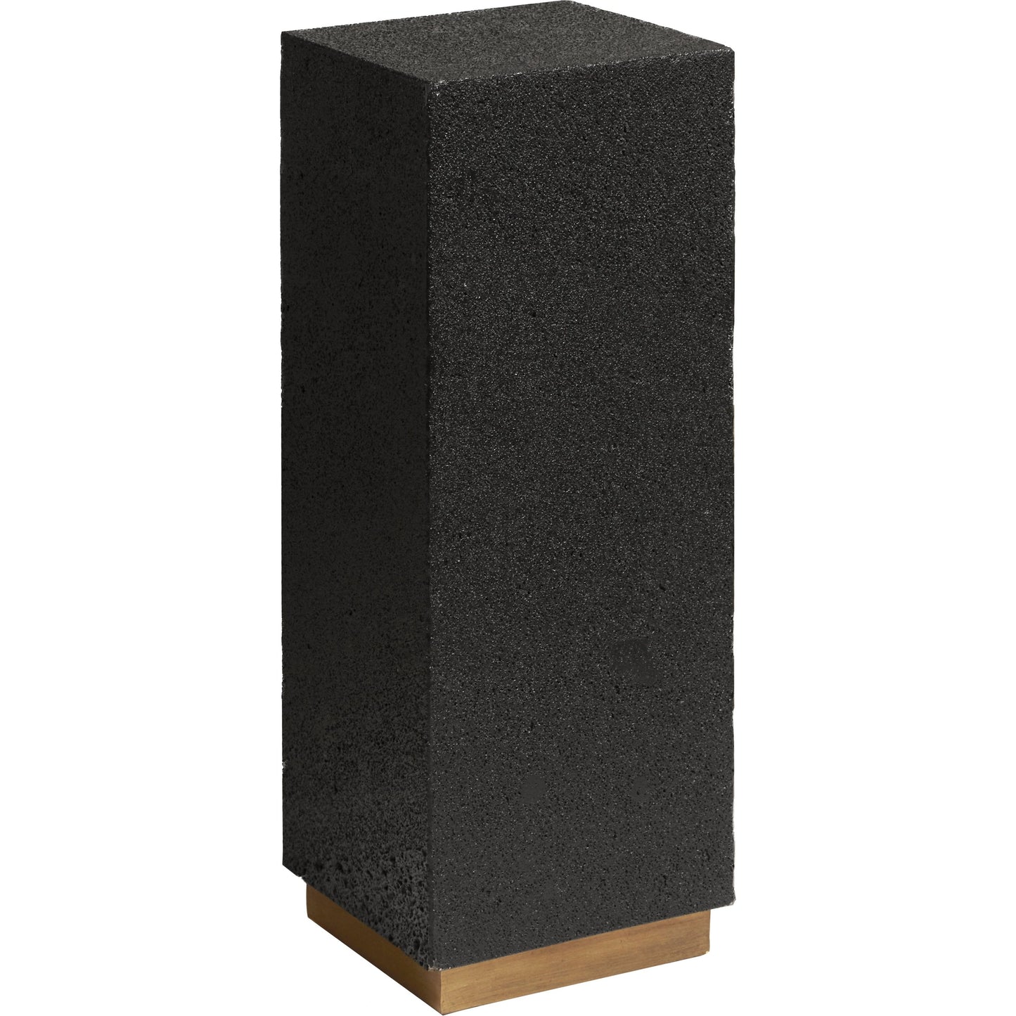 001 SI-2155646 | Primary Silo | Small Lava Stone Pedestal by Pulaski Furniture in black lava stone. Made from lava stone, metal in a modern style.