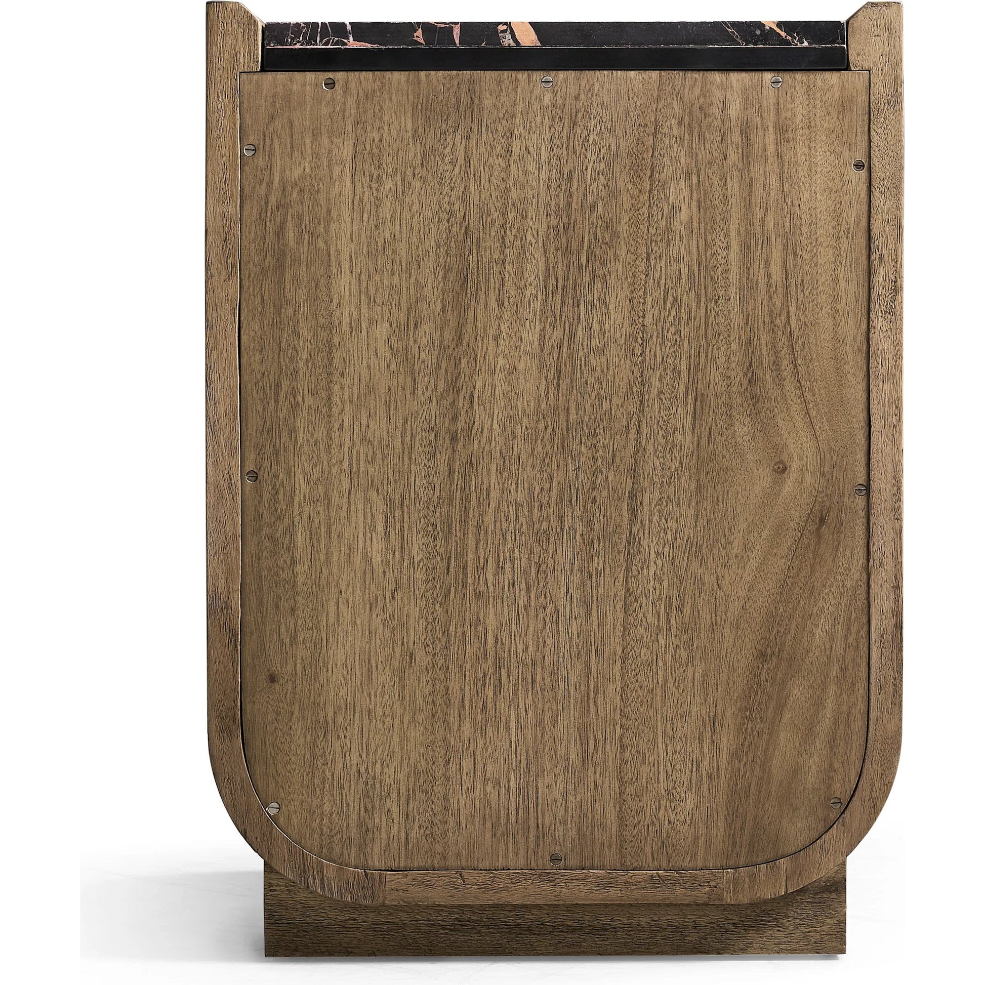 Stone Ridge Narrow Nightstand by Jonathan Charles in tully light acacia. Made from acacia veneer in a modern style.