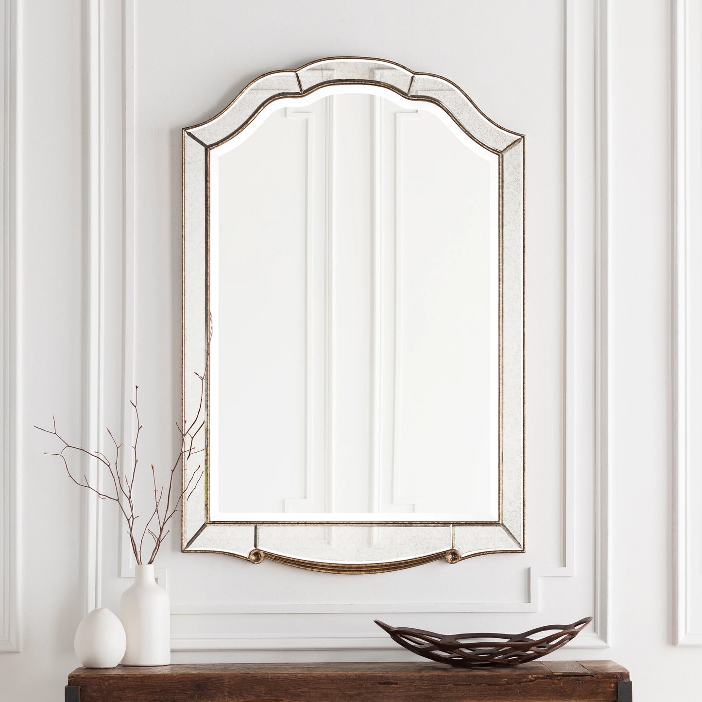 002 O-SURYA-OND-2500 | Additional Silo | Oleander - 16703 by Livabliss in mirrored. Made from mdf in a traditional style.