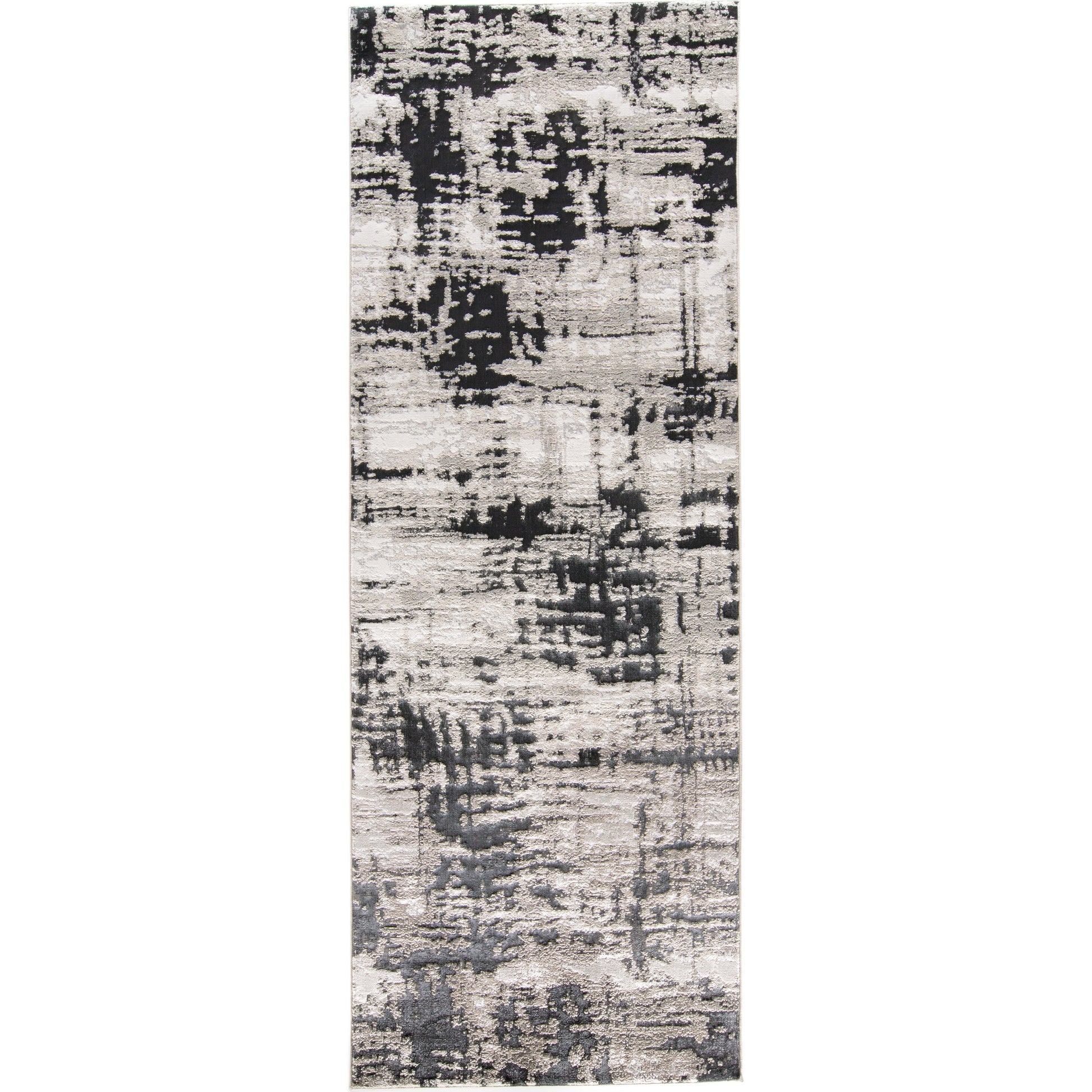 Micah Rug - 3339F by Feizy in black, white, gray. Made from polyester, polypropylene in a unique style.