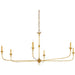Nottaway Chandelier by Currey and Company. Made from wrought iron in a modern style.
