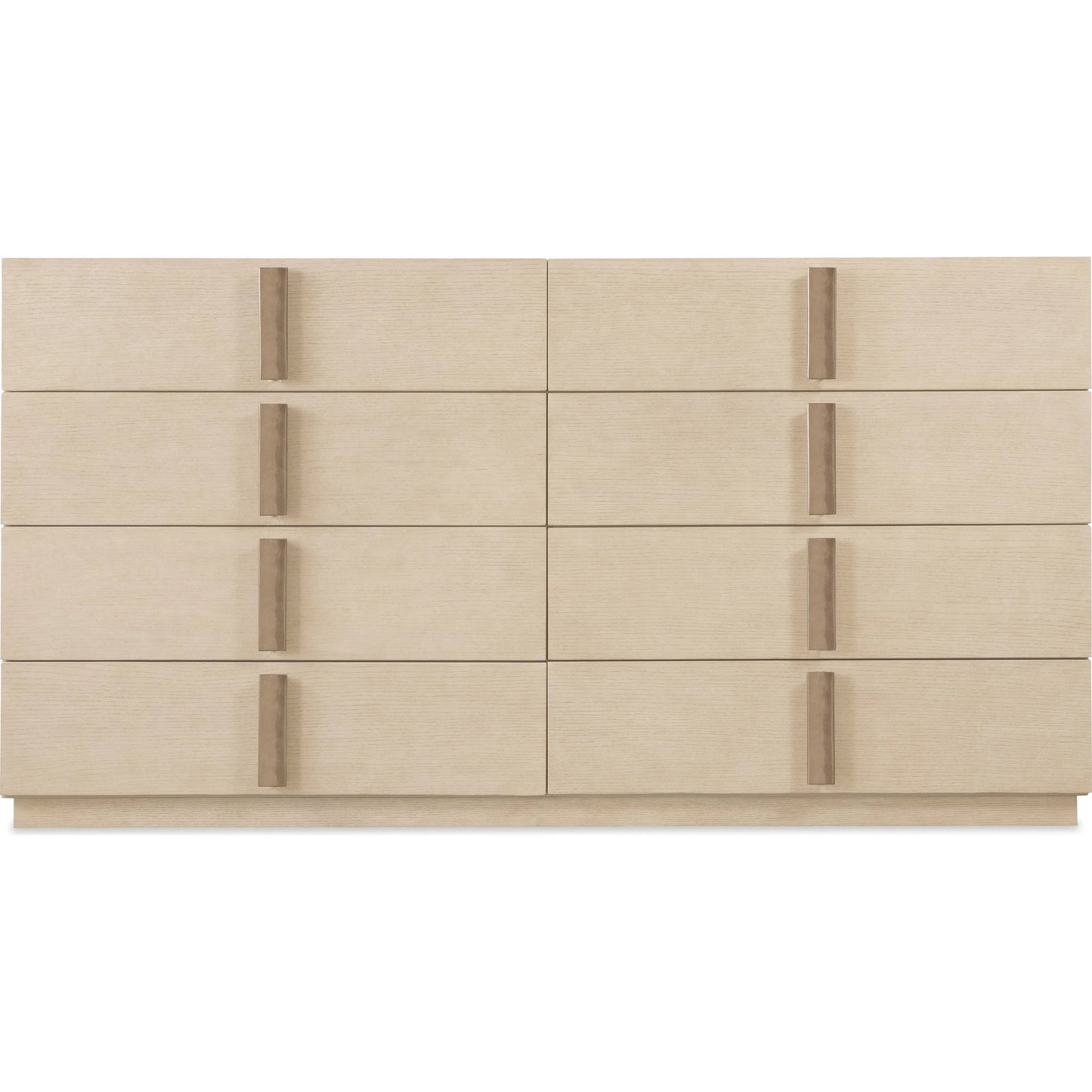 002 SI-2353979 | Additional Silo | Westwood Eight-Drawer Dresser by Hooker Furniture in light wood and polished limestone. Made from oak veneers in a transitional style.