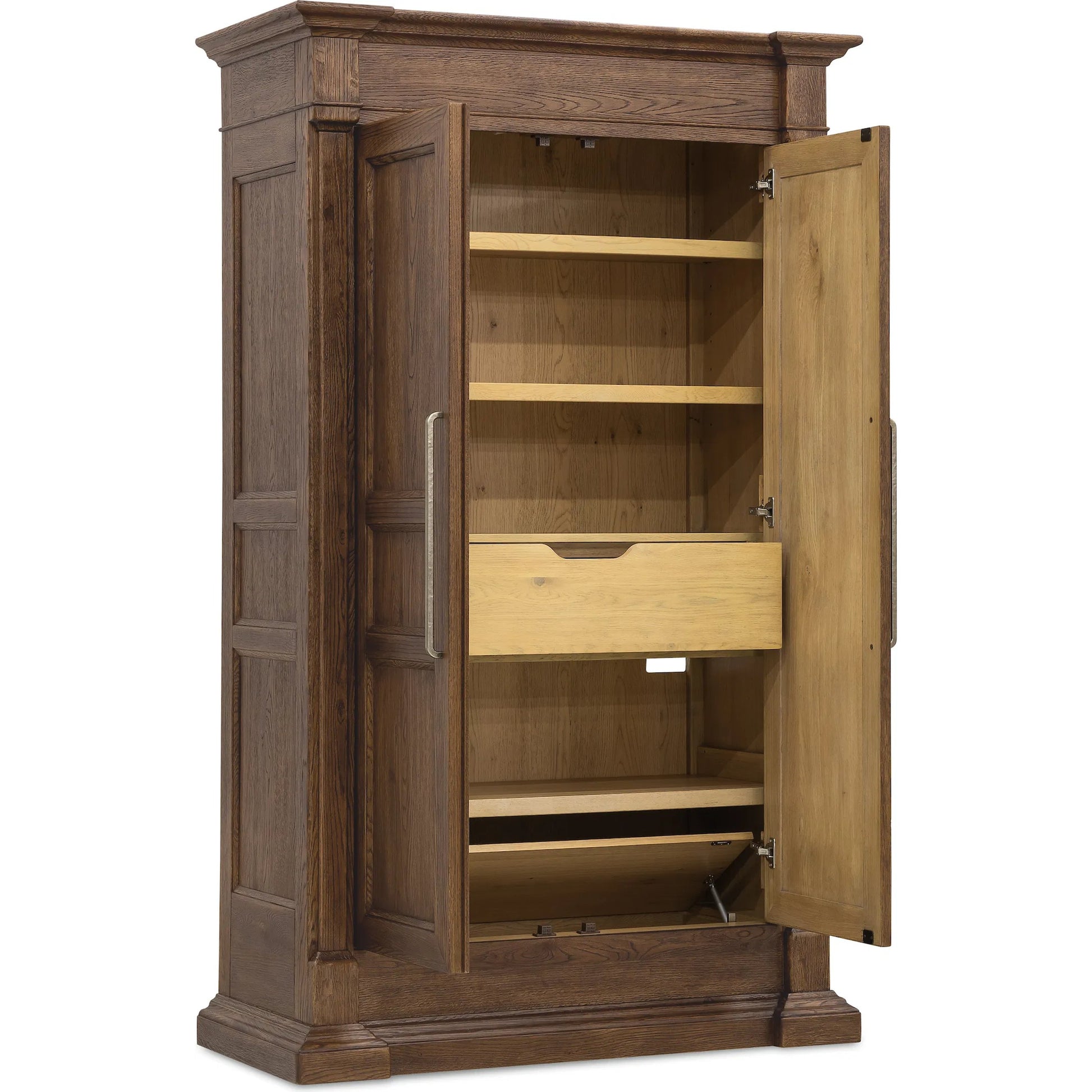 Driftwood Wardrobe by Hooker Furniture. Made from unique in a transitional style.