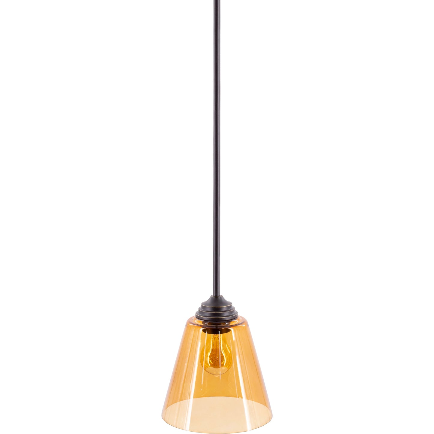 001 SI-1905091 | Primary Silo | Boone Ceiling Light - 25301 by Surya in amber, metallic bronze. Made from glass, metal in a modern style.