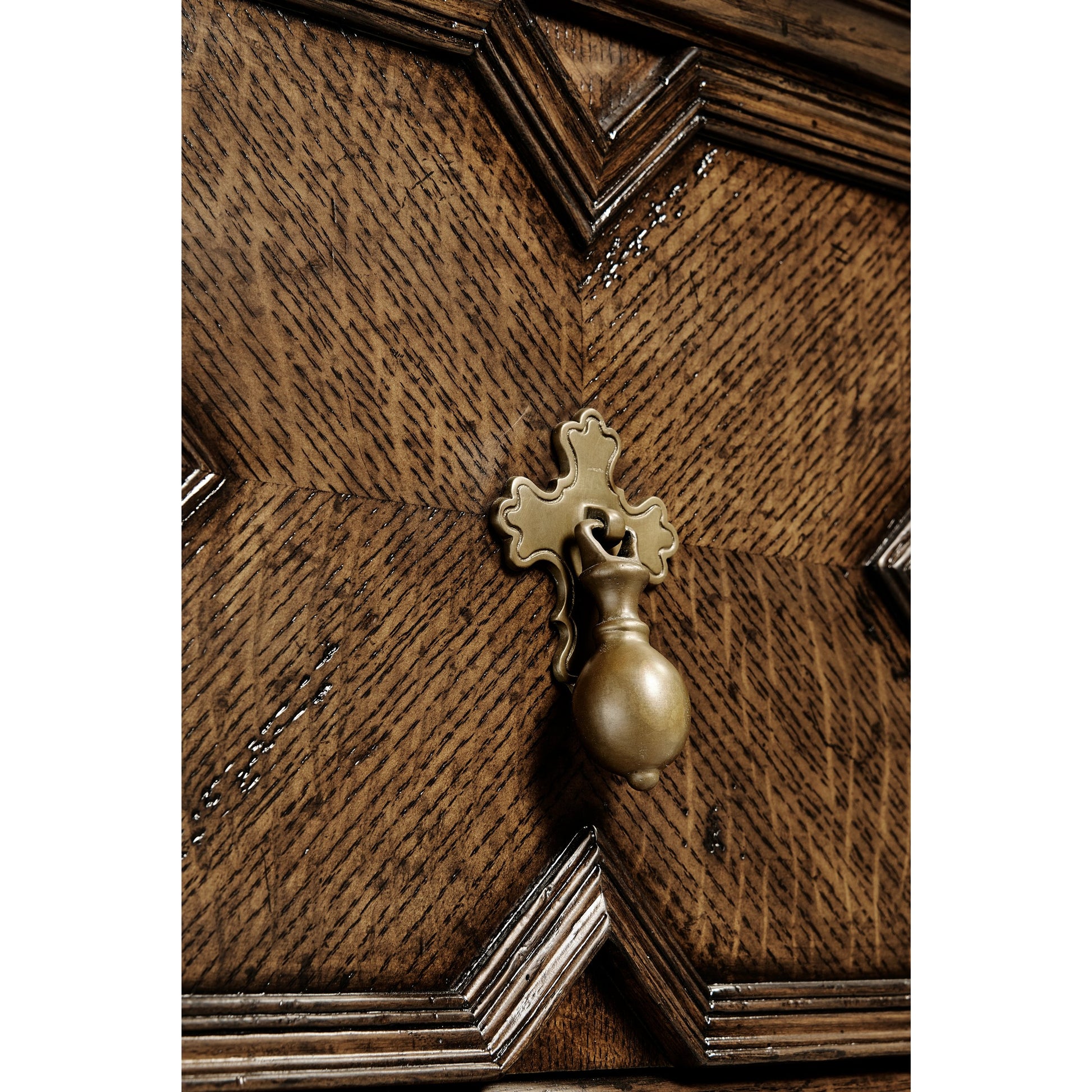 Country Farmhouse Tudor Style Dark Oak Buffet by Jonathan Charles in brown and dark brown tudor oak. Made from oak in a traditional style.