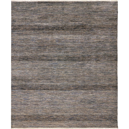 Janson Transitional Stripes Rug - I6065 by Feizy in gray. Made from wool, viscose in a unique style.