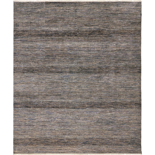 Janson Transitional Stripes Rug - I6065 by Feizy in gray. Made from wool, viscose in a unique style.
