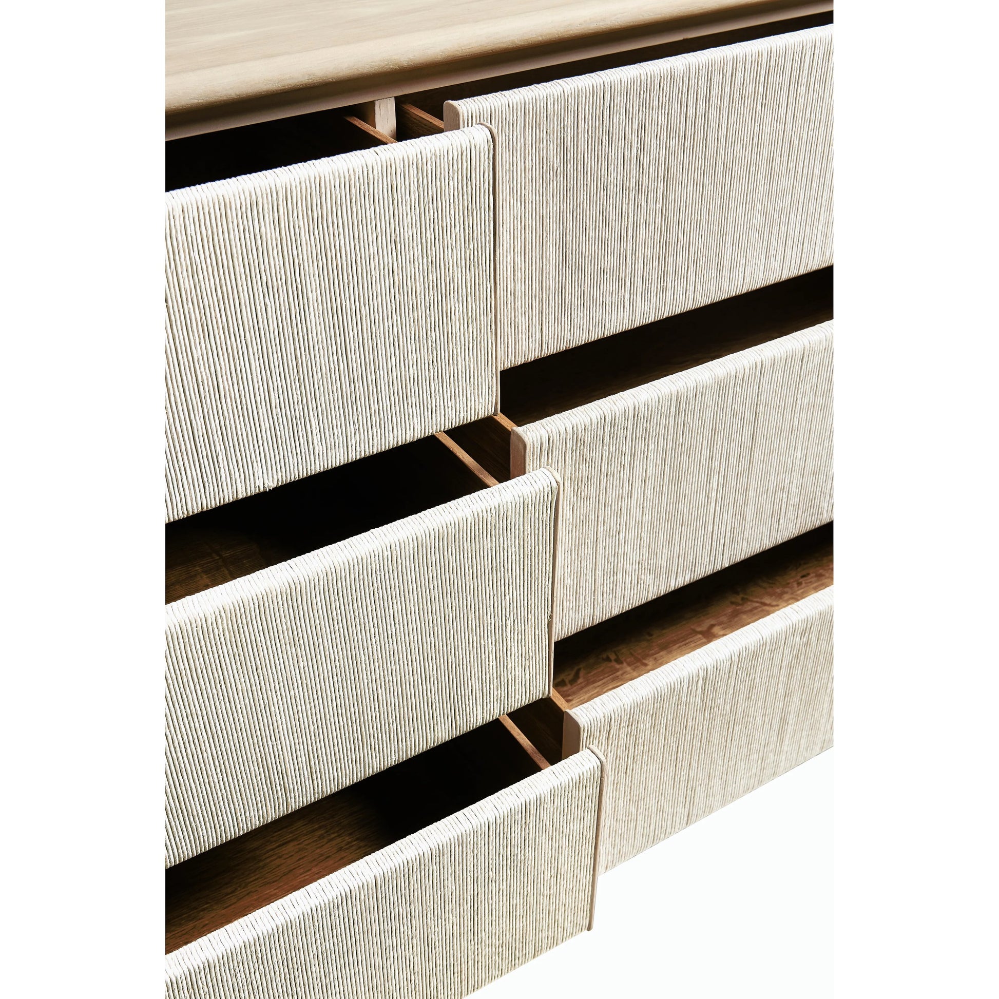 Water Clapotis Danish Cord Double Dresser by Jonathan Charles in beige. Made from unique in a transitional style.
