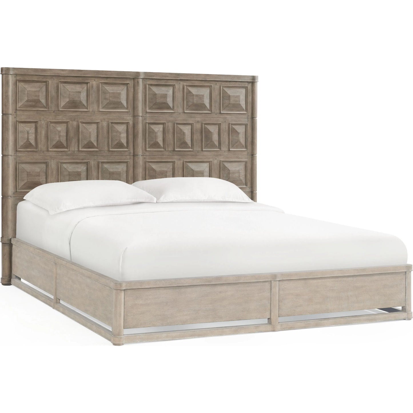 002 SI-2356206 | Primary Silo | Reforma Panel Headboard by A.R.T. Furniture in tapenade. Made from parawood solids, random match flaky oak veneers in a traditional style.