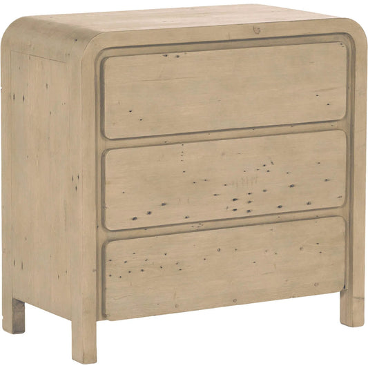 Opera 3-Drawer Small Chest by LH Imports in brown and brown. Made from fsc reclaimed pine in a unique style.