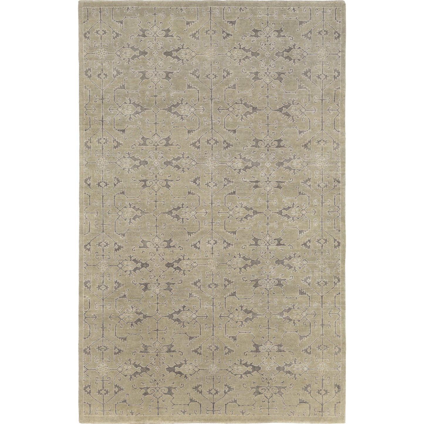 001 74909-29869,74909-29870,74909-29871 | Primary Silo | Opulent OPE-6001 Rug by Surya in dusty sage, charcoal, oatmeal. Made from 60% wool, 20% cotton, 20% viscose in a unique style.
