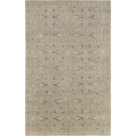 Opulent Rug - 14851 by Surya in dusty sage, charcoal, oatmeal. Made from 60% wool, 20% cotton, 20% viscose in a unique style.