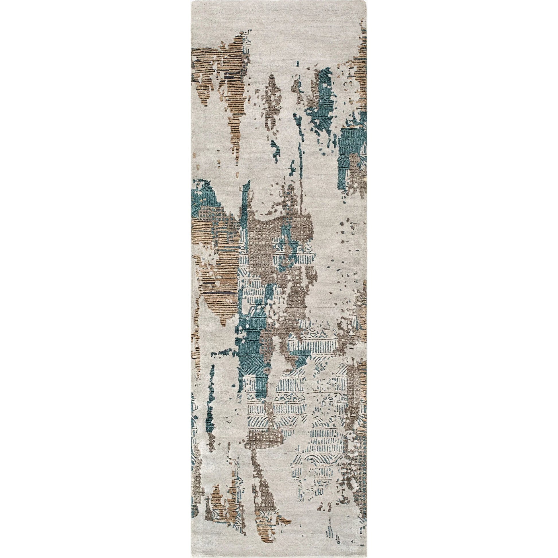 Opulence Rug - 526322 by Surya in slate gray, teal, olive green, taupe, charcoal. Made from viscose, wool in a unique style.