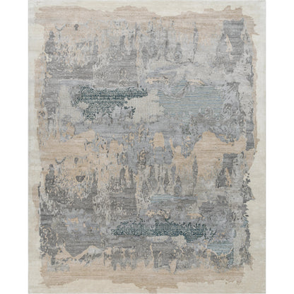 Opulence Rug - 526336 by Surya in pewter, sandstone, slate gray, teal, ivory. Made from viscose, wool in a unique 