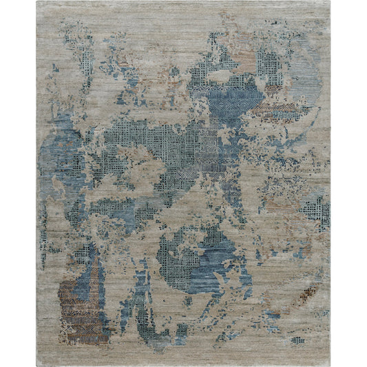 Opulence Rug - 526350 by Surya in sage, dark grey, ash. Made from viscose, wool in a unique style.